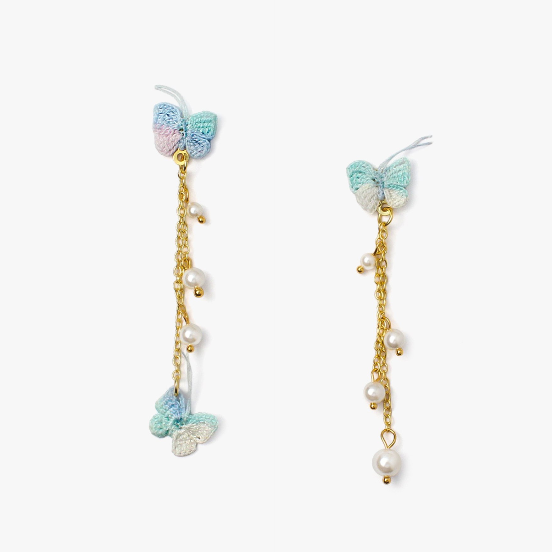 Butterfly Pearl Earrings
