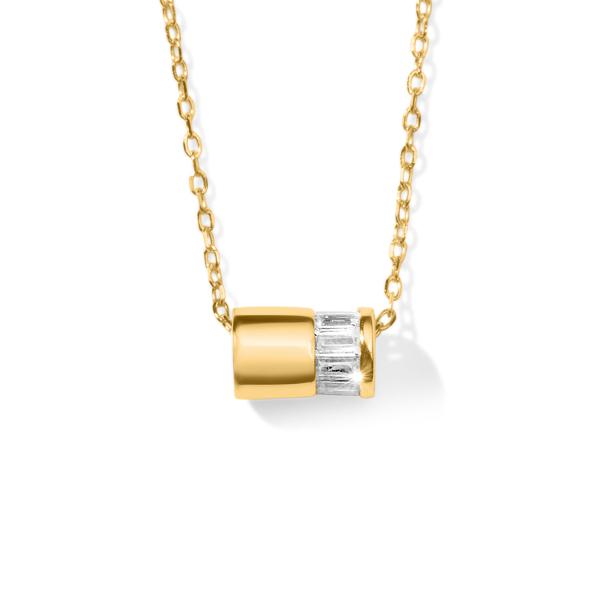 Linked For Life - Diamond Pearl Necklace