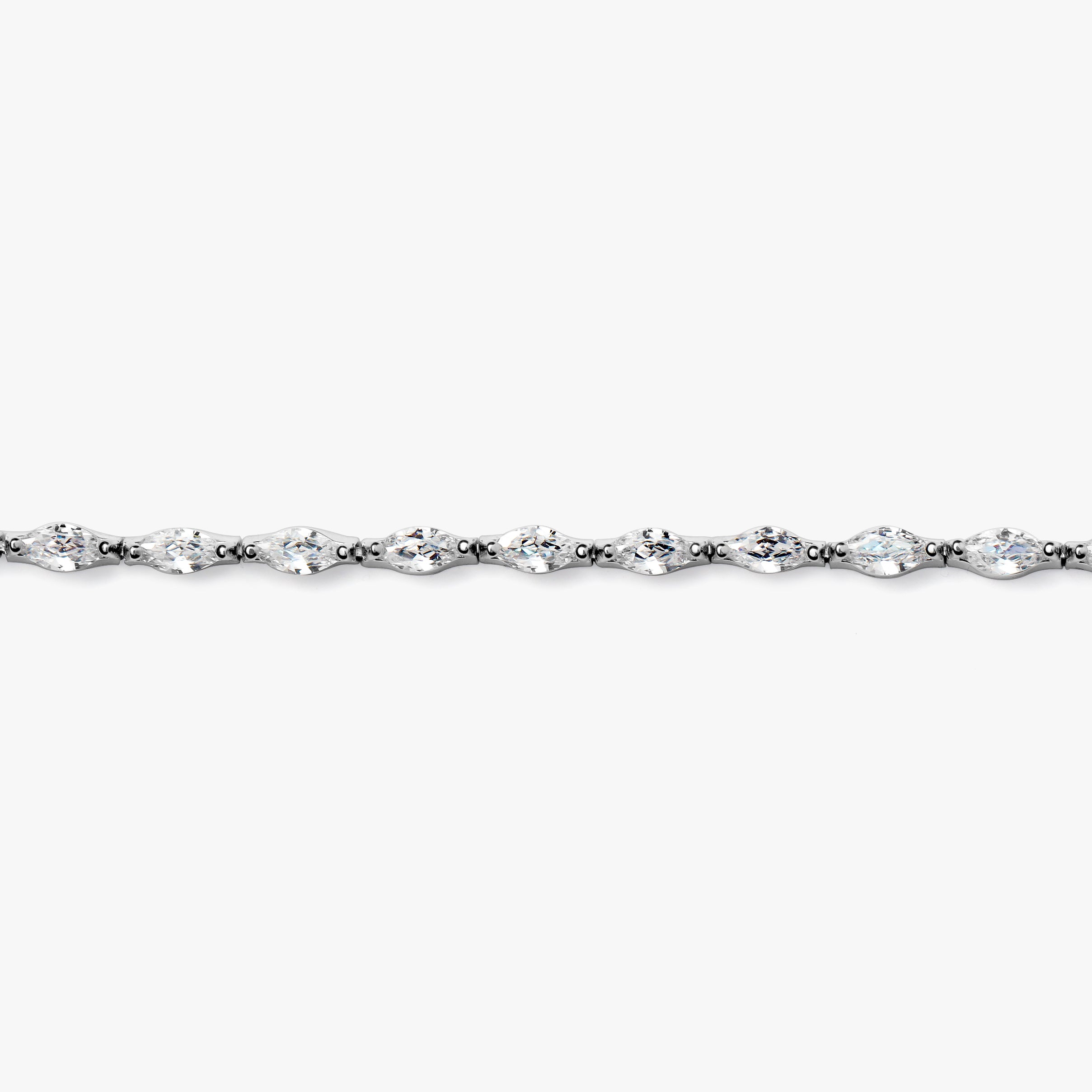 Marquise-cut tennis bracelet