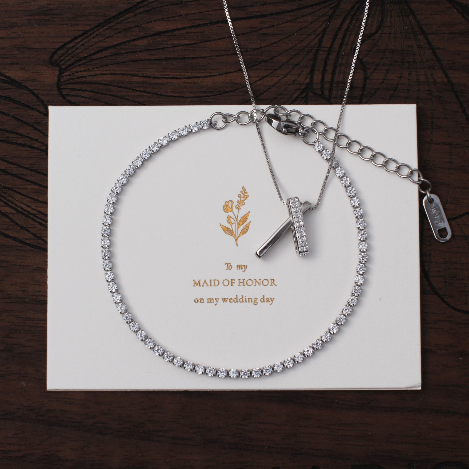 Linked Clips - Necklace & Bracelet Set