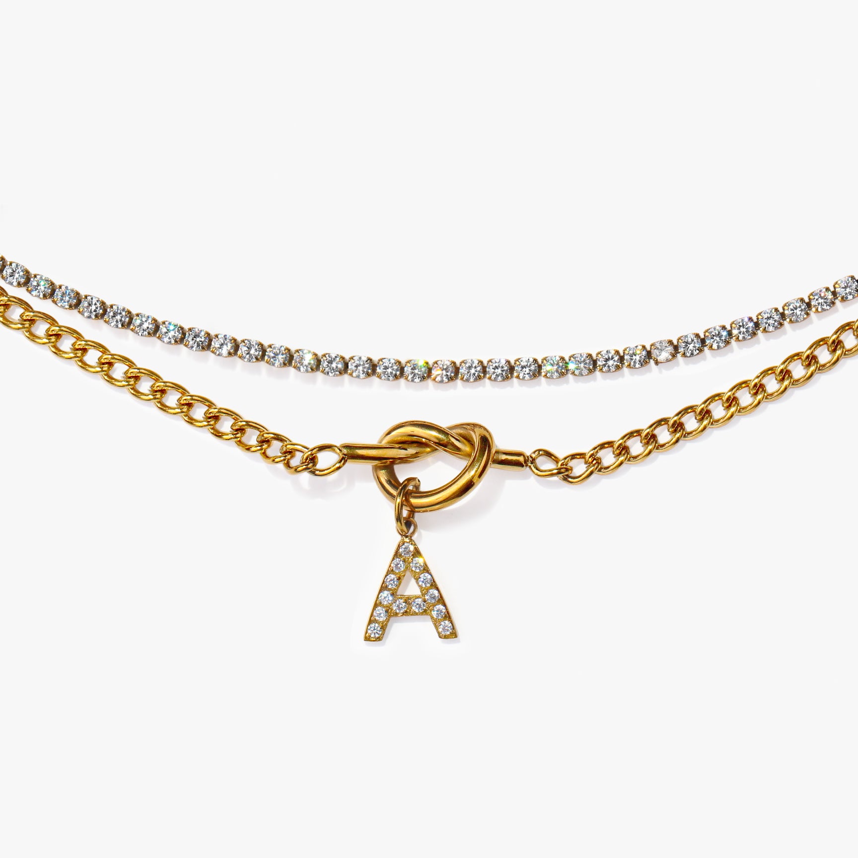 Bracelet + Tennis Necklace Set