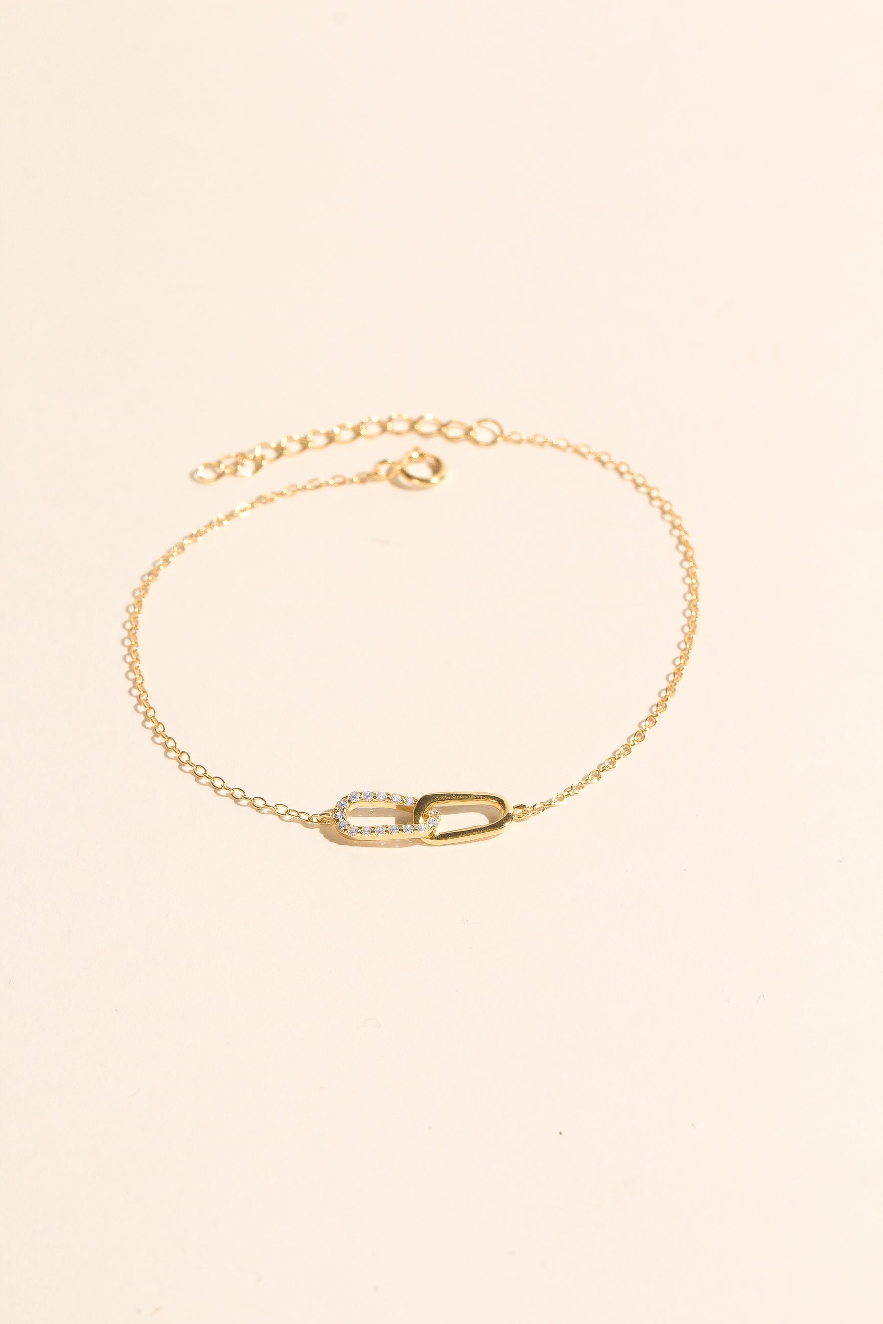 Linked Pave Clips - Bracelet