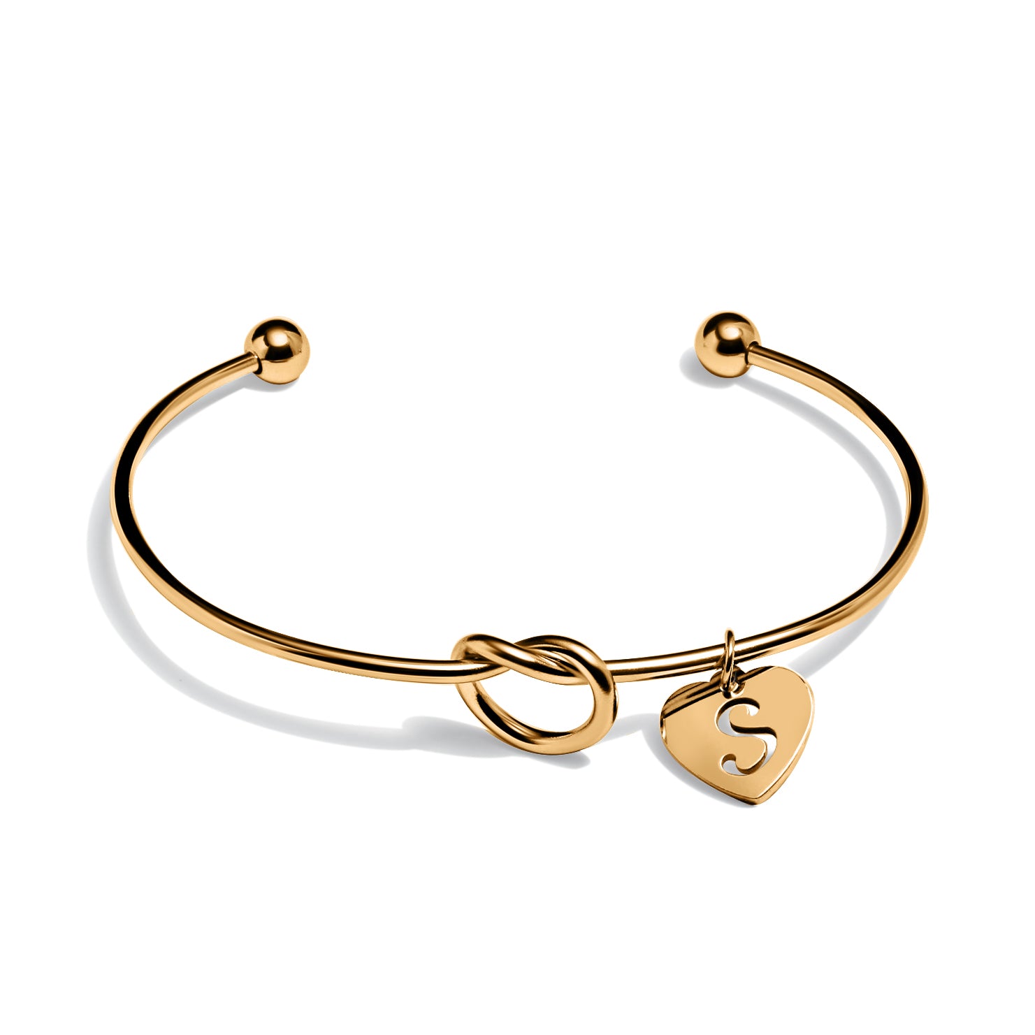 "Tie The Knot" - Heart Bangle