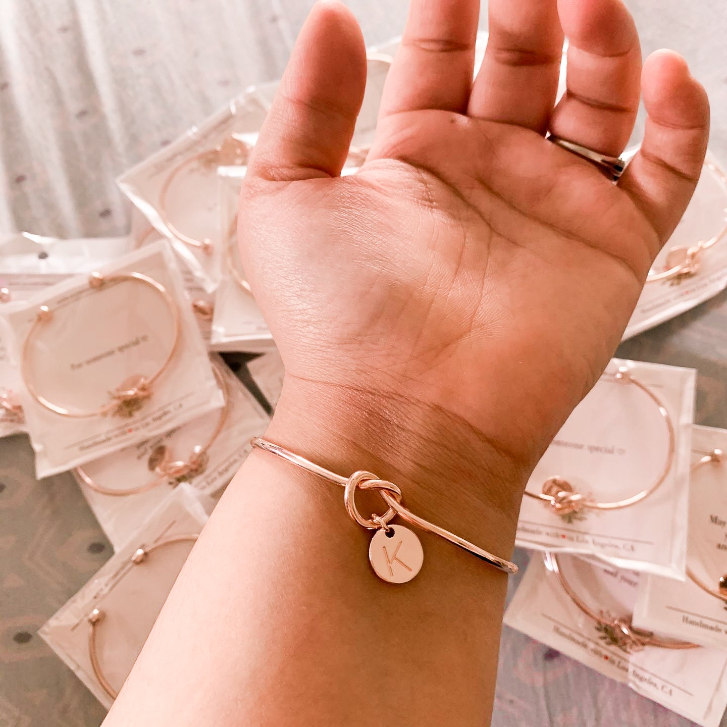 "Tie The Knot" - Heart Bangle
