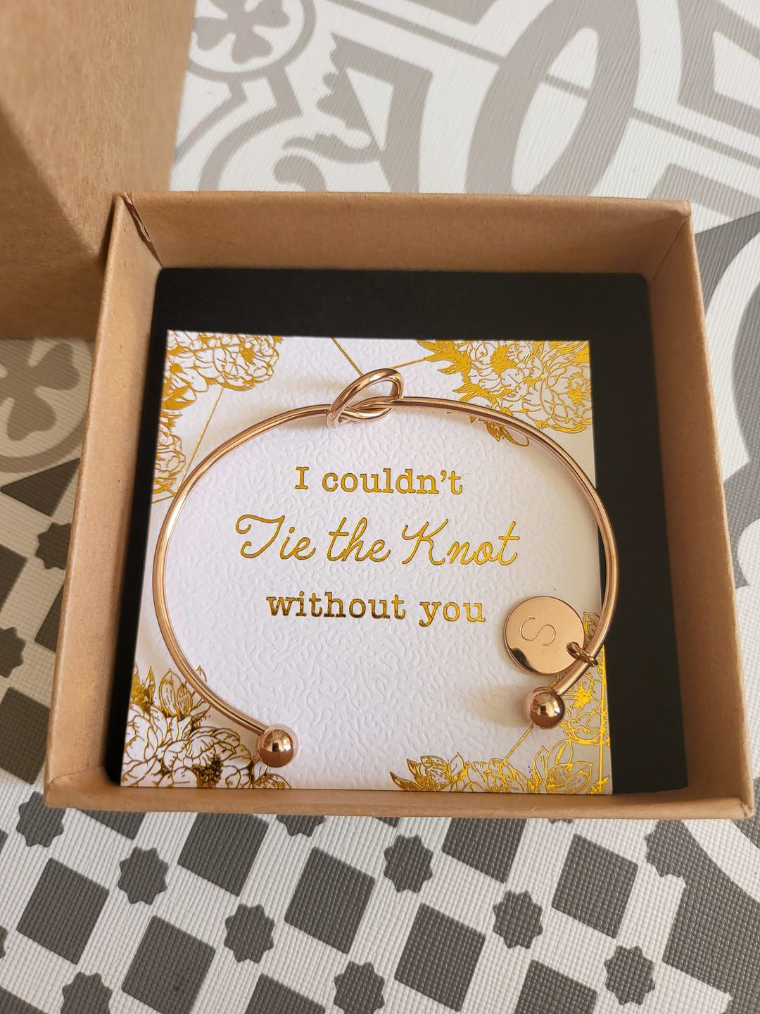 "Tie The Knot" - Heart Bangle
