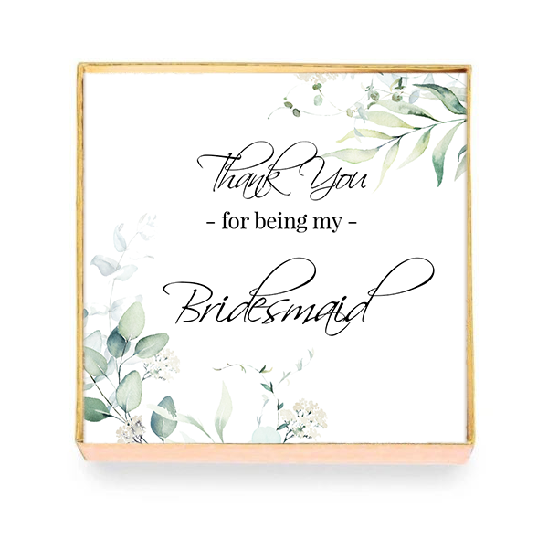 Thank You Bridesmaid Card with Box