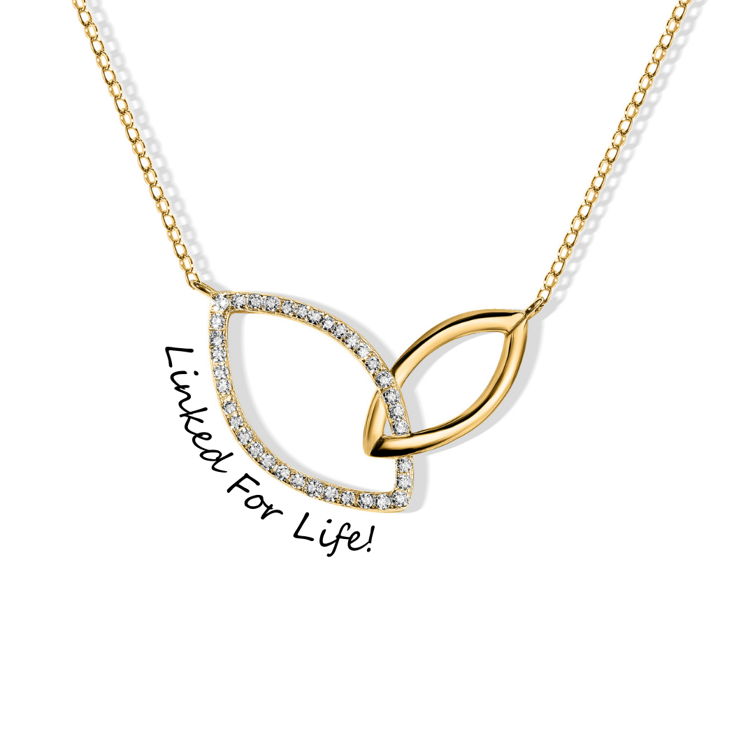 Pave Leaf - Necklace