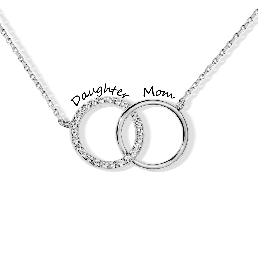Pave Diamond Hoop - Necklace