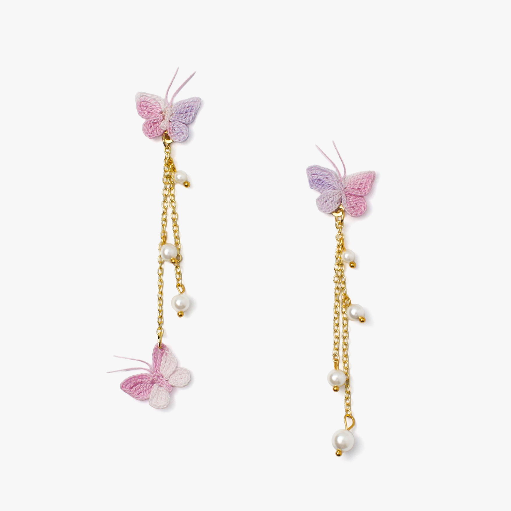 Butterfly Pearl Earrings