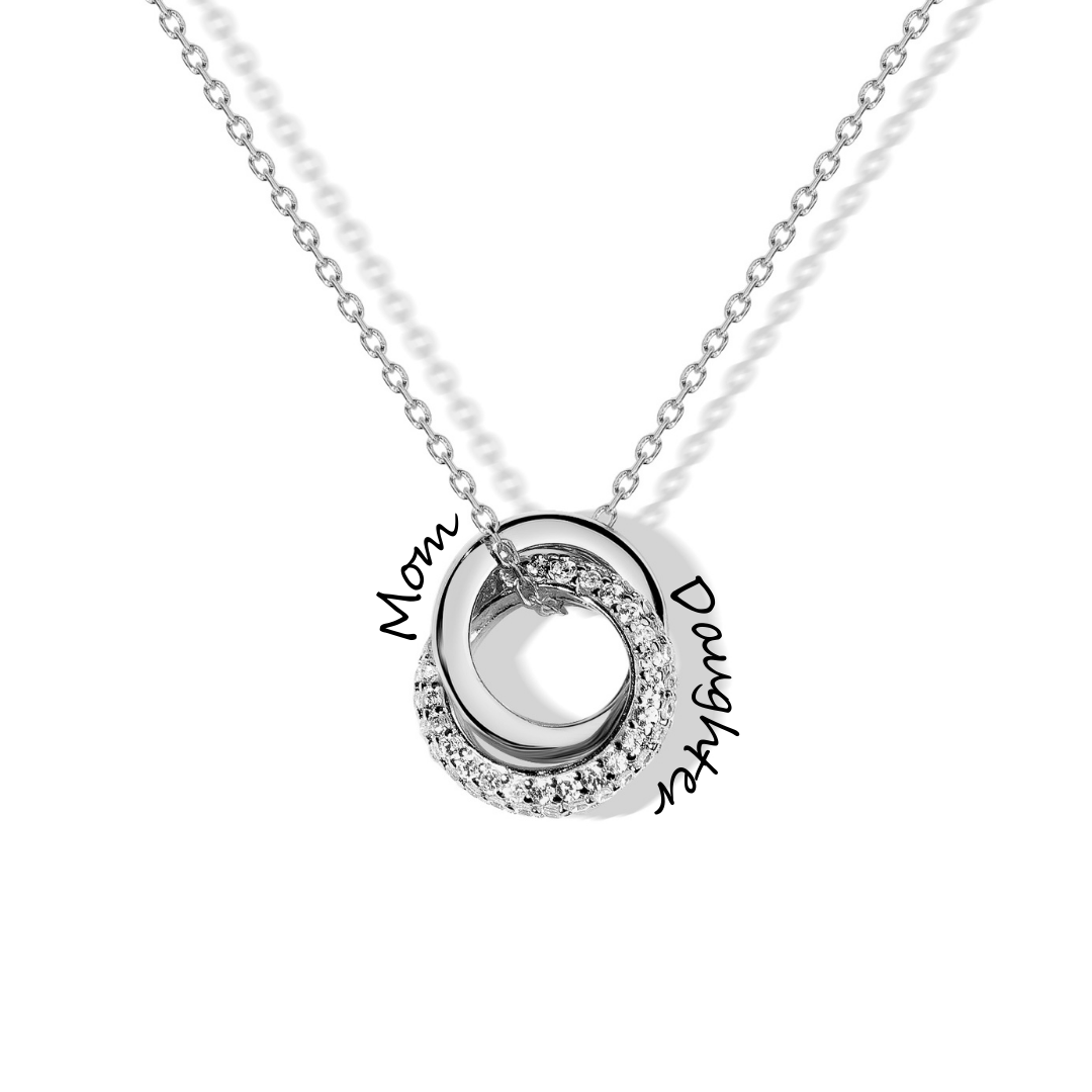 Pave Thick Hoop - Necklace