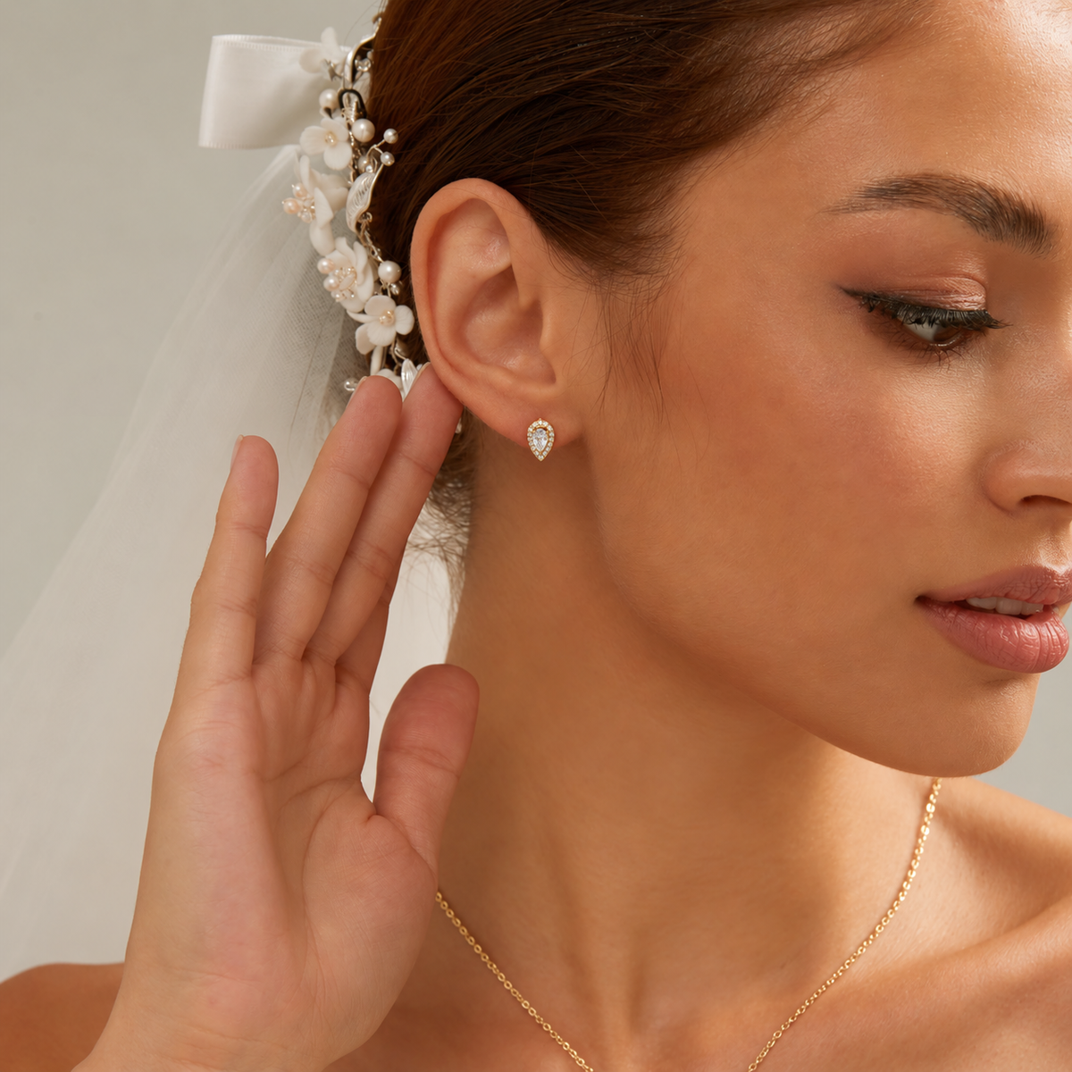 Crystal Teardrop Earrings
