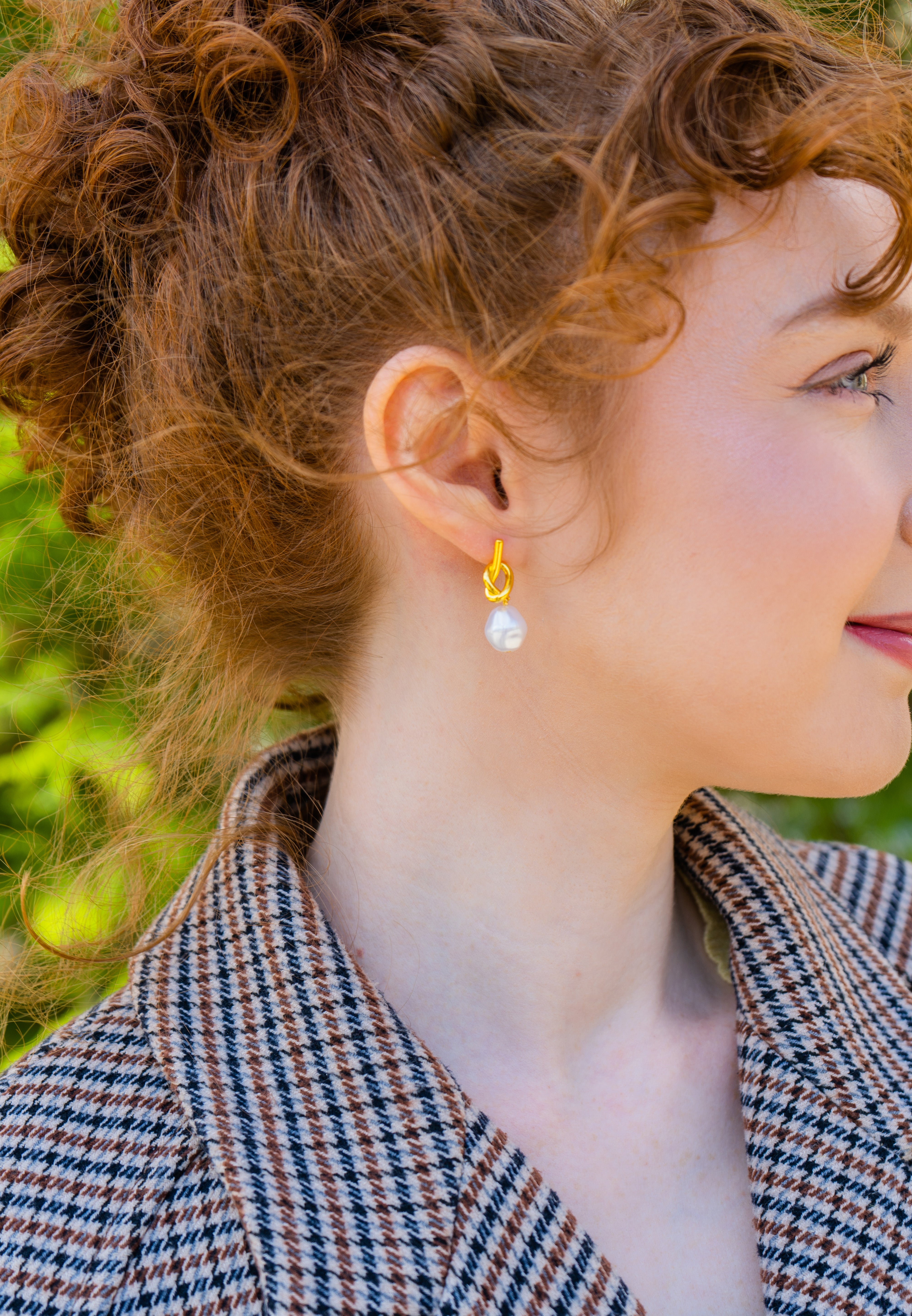 Knotted Pearl Earrings