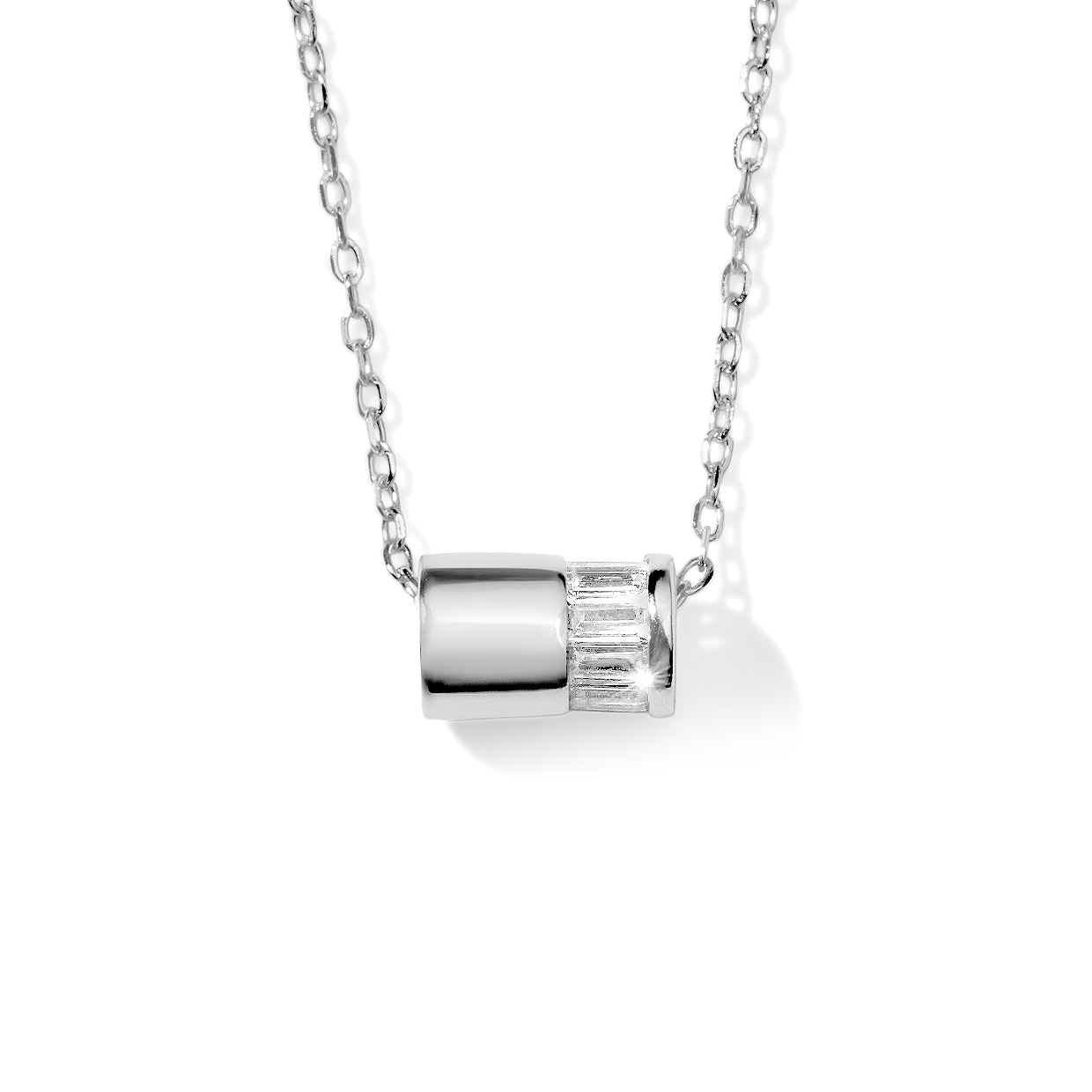 Diamond Hoop Necklace