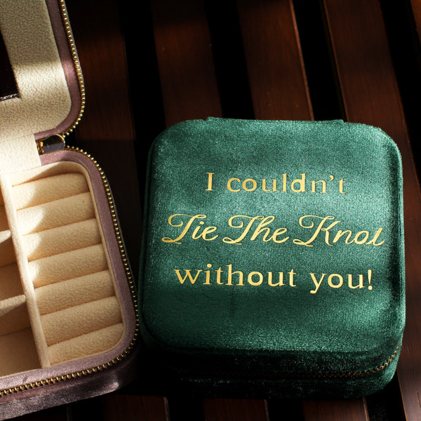 Tie The Knot - Velvet Jewelry Box