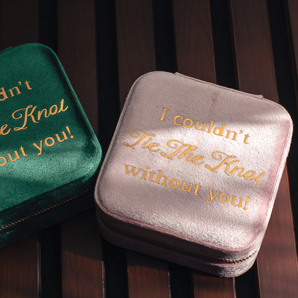 Tie The Knot - Velvet Jewelry Box