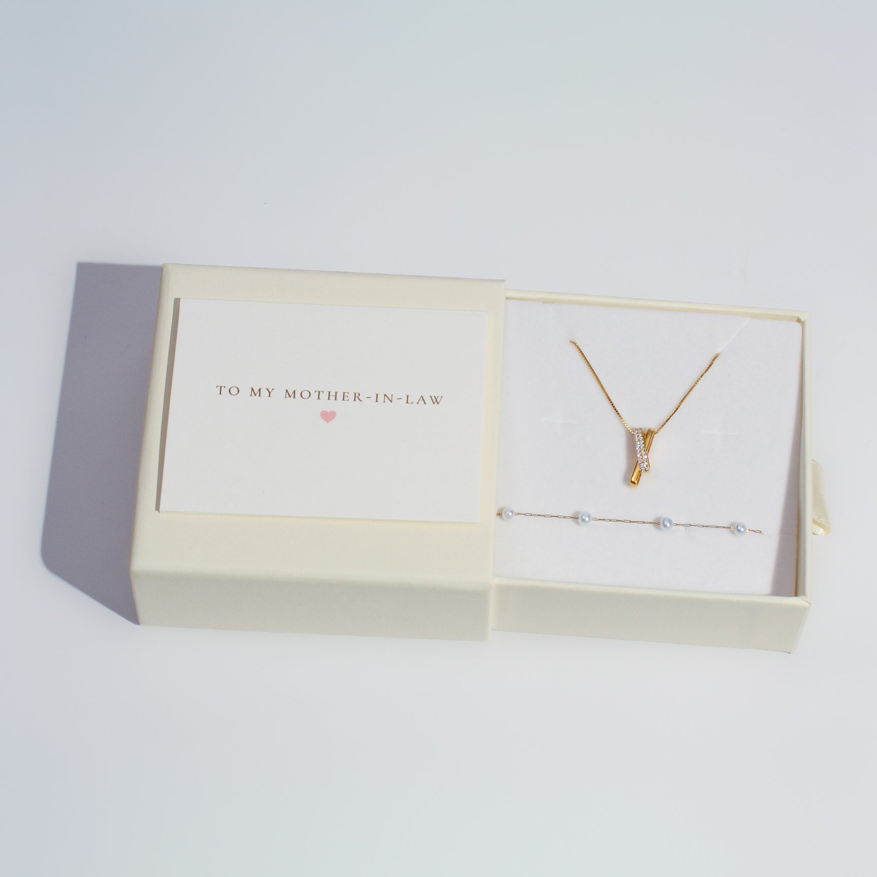 Pave Clips + Pearl Bracelet - Gift Set