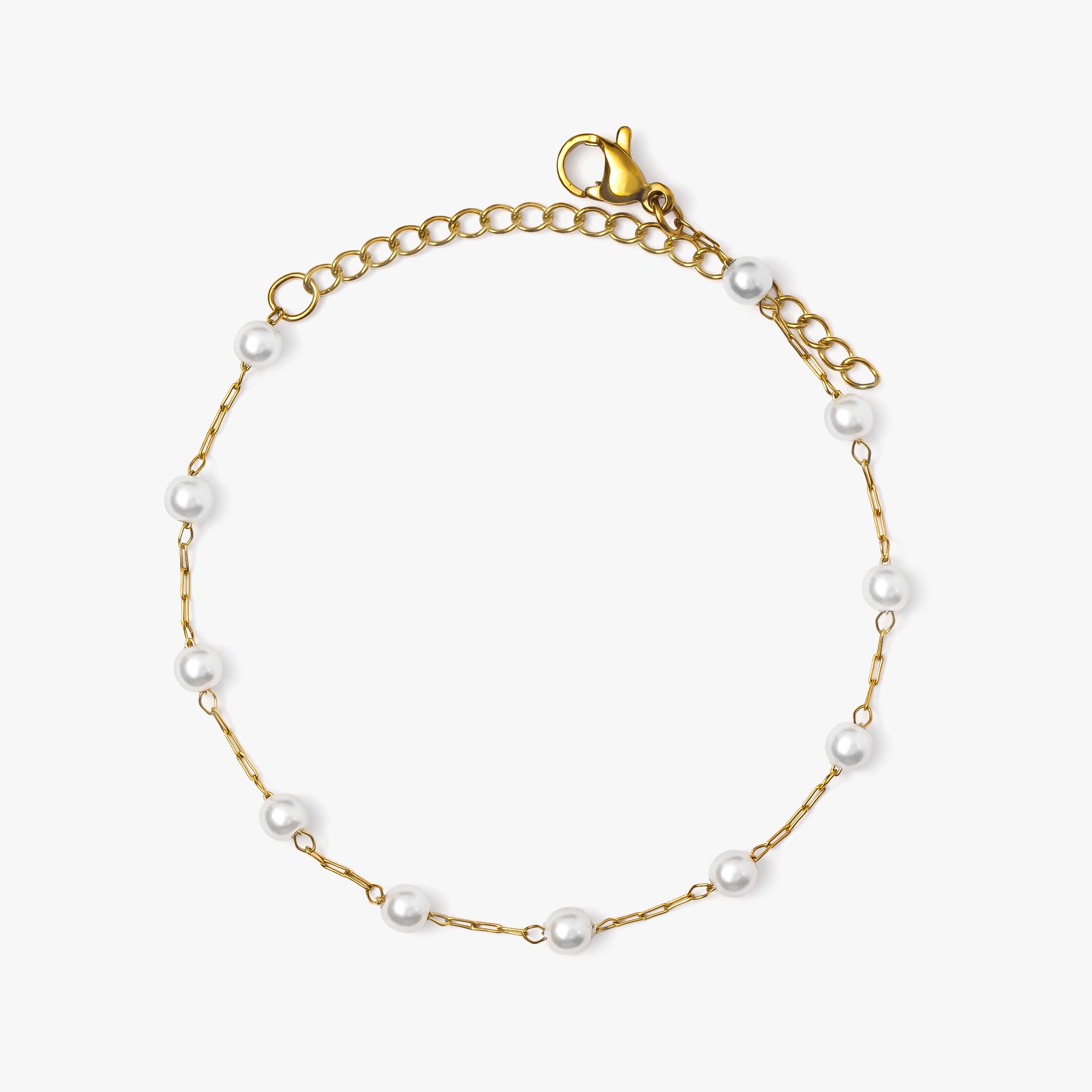 Dainty Pearl Bracelets - Steel