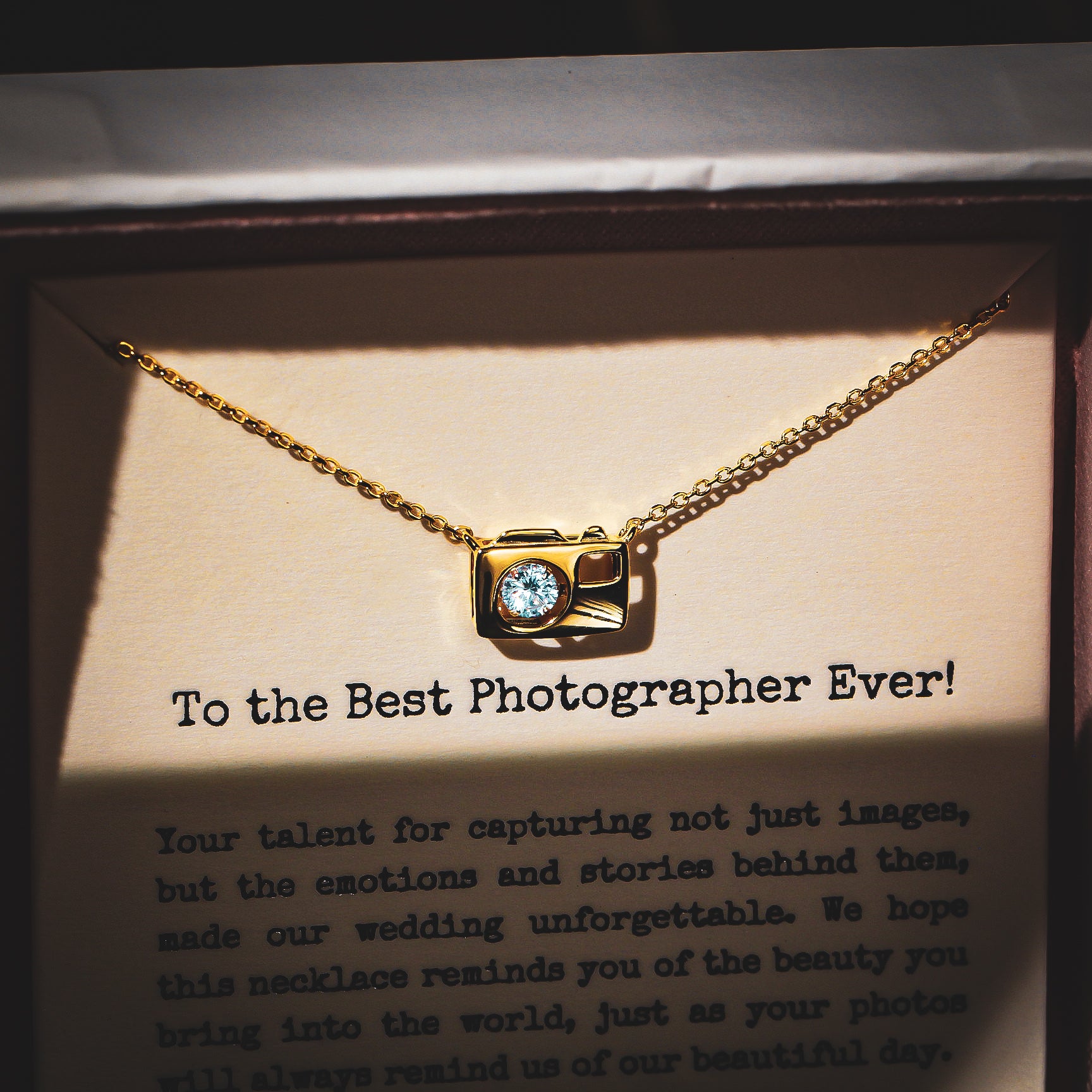 Wedding Photographer - Zirconia Necklace