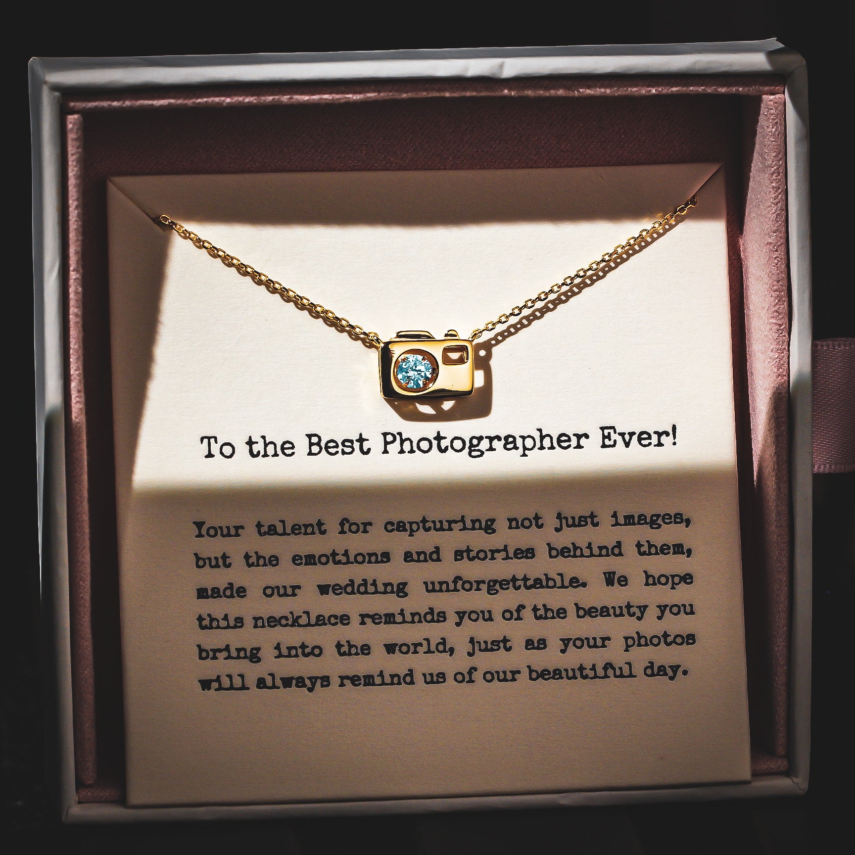 Wedding Photographer - Zirconia Necklace