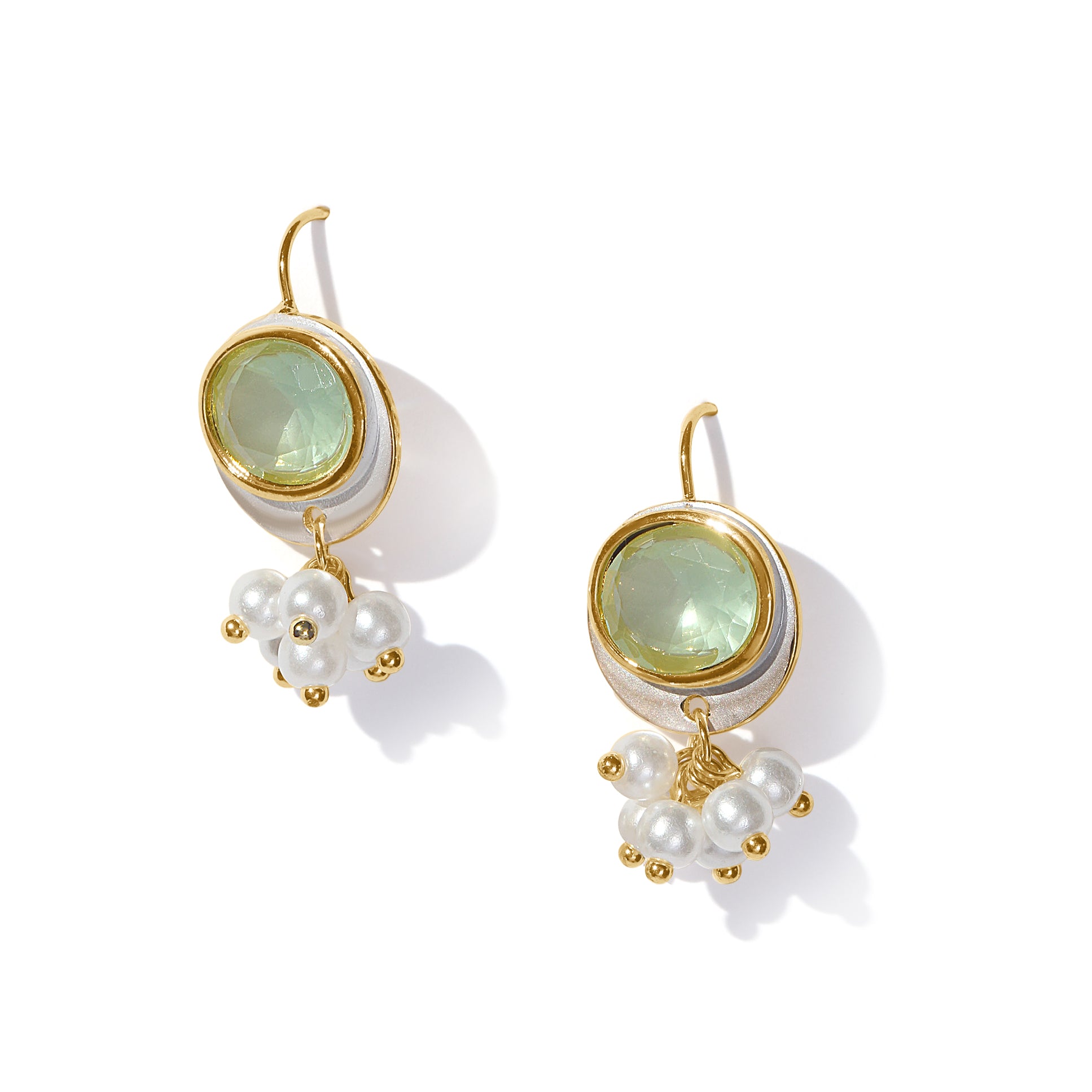 Crystal Pearl Drop Earrings