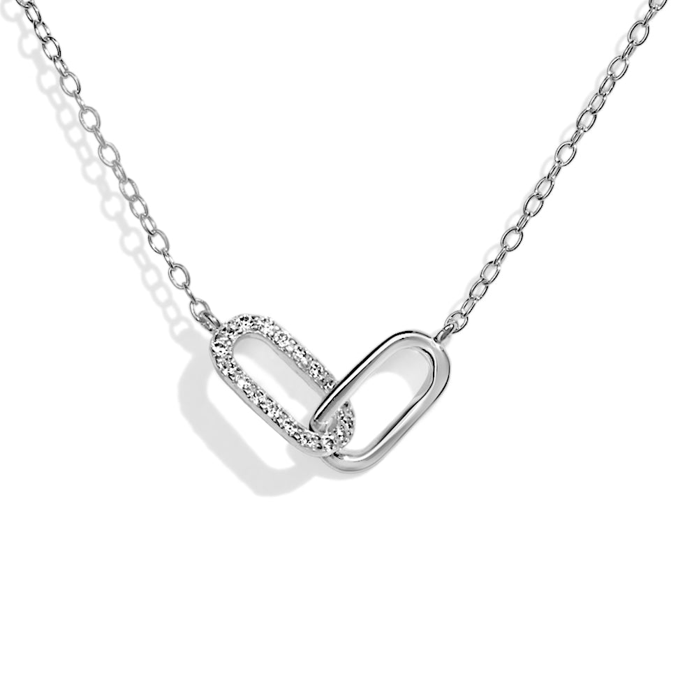 Linked Pave Clips - Bracelet