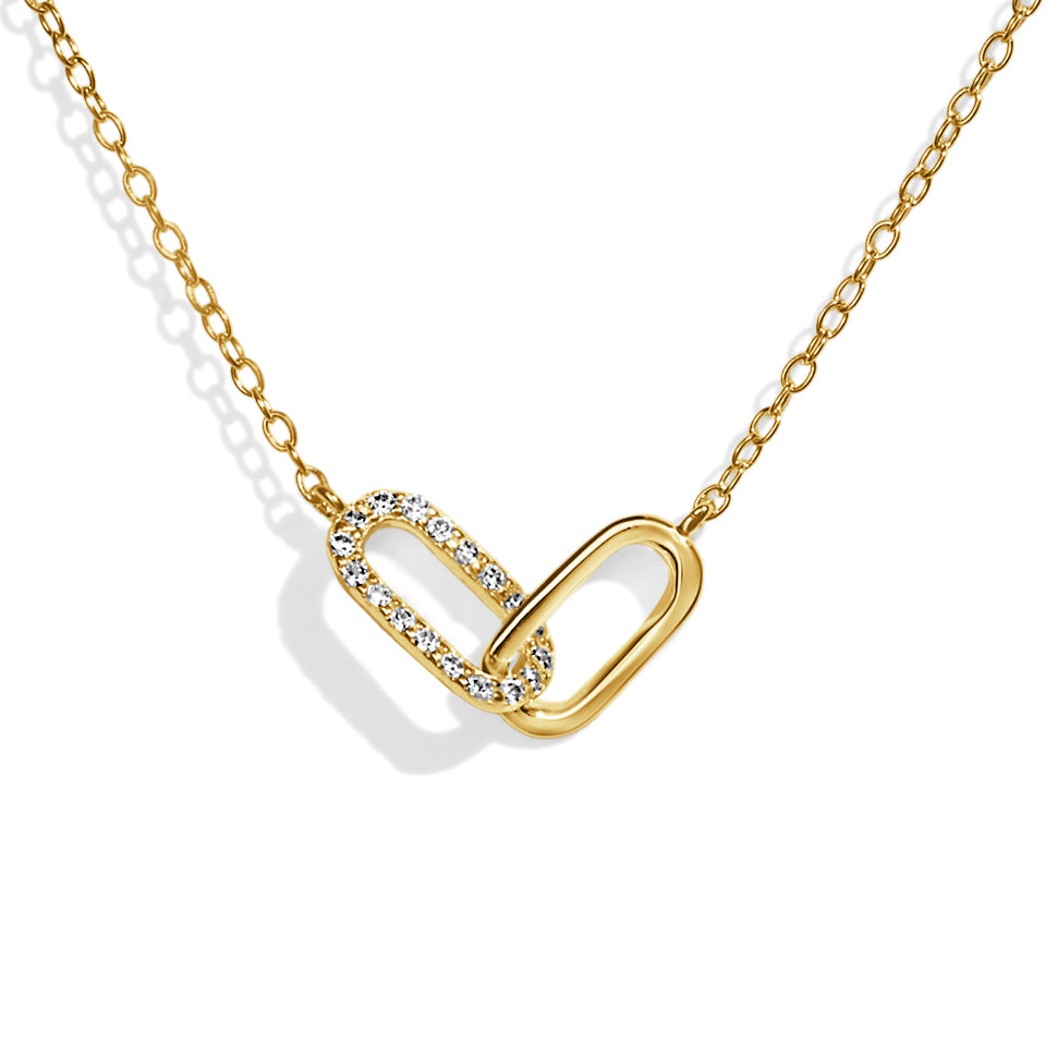 Linked Pave Clips - Bracelet