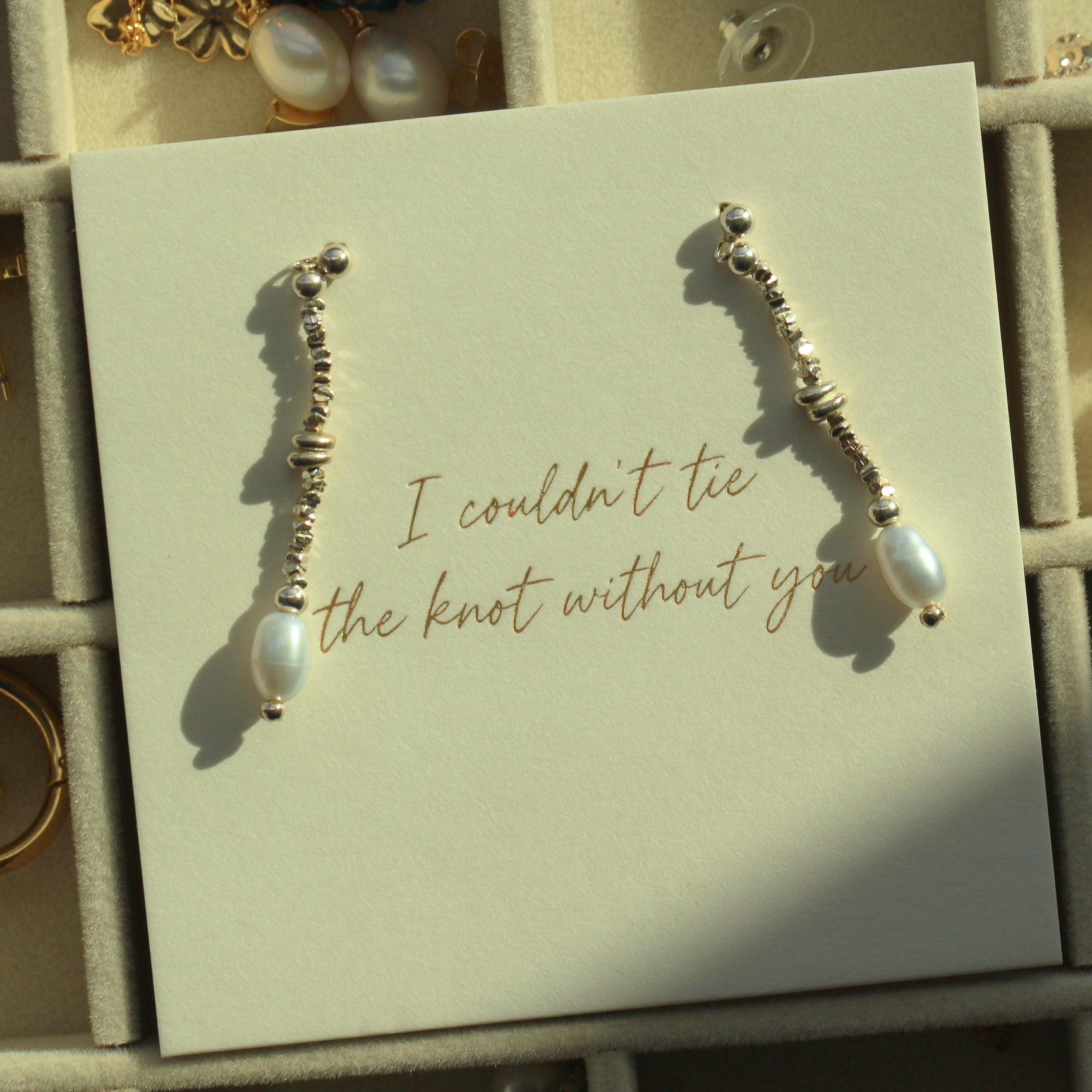 Boho Pearl Drop Earrings