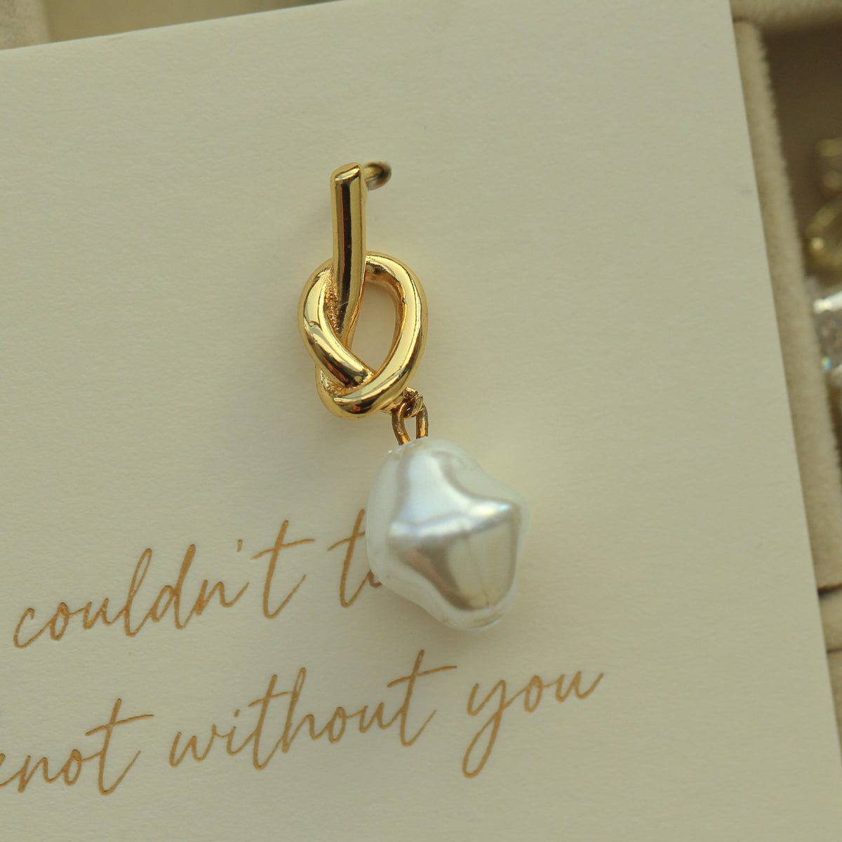 Knotted Pearl Earrings