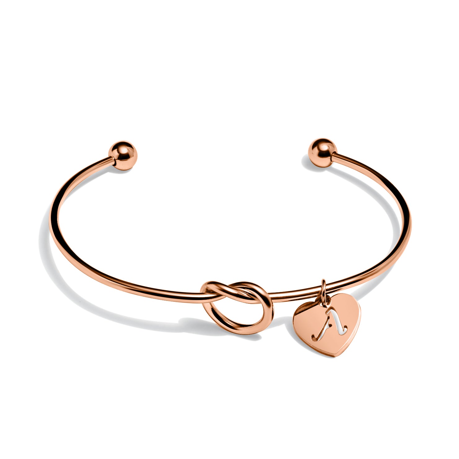 "Tie The Knot" - Heart Bangle