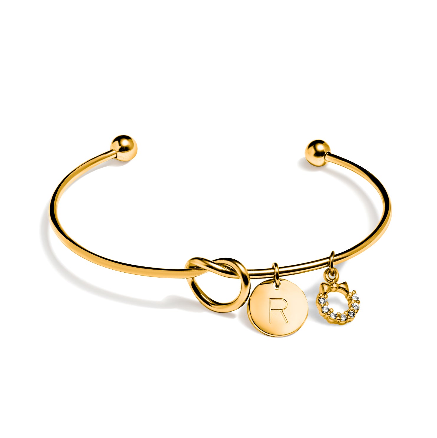 "Tie The Knot" - Wreath Bangle