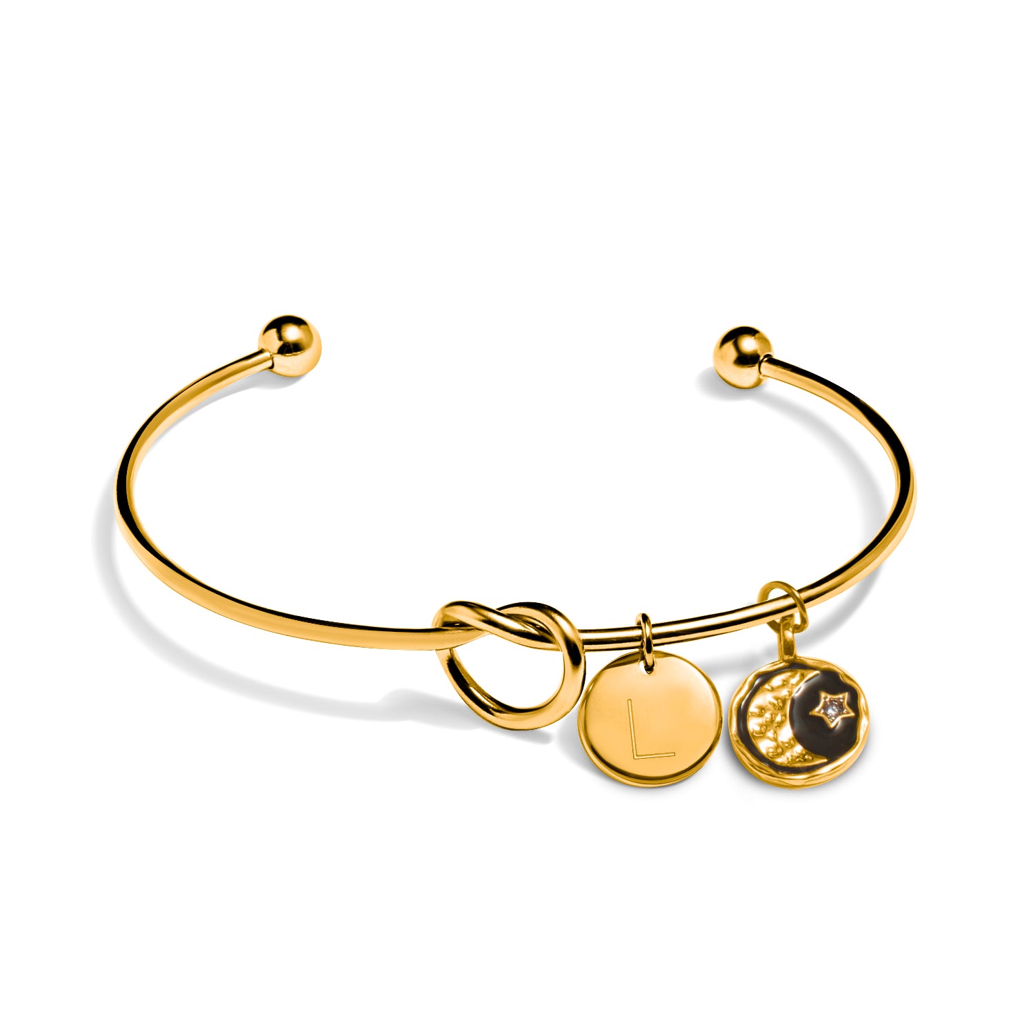 "Tie The Knot" - Celestial Moon Bangle