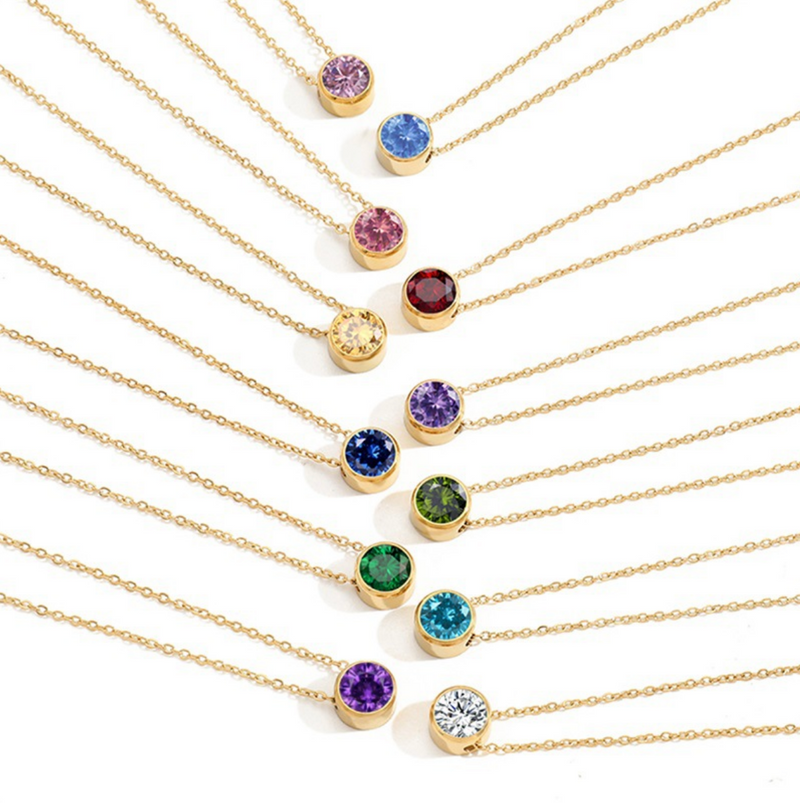 Birthstone Gemstone Necklace