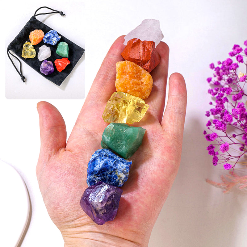 Small Rainbow Raw Crystal Pack (Fits Necklace)