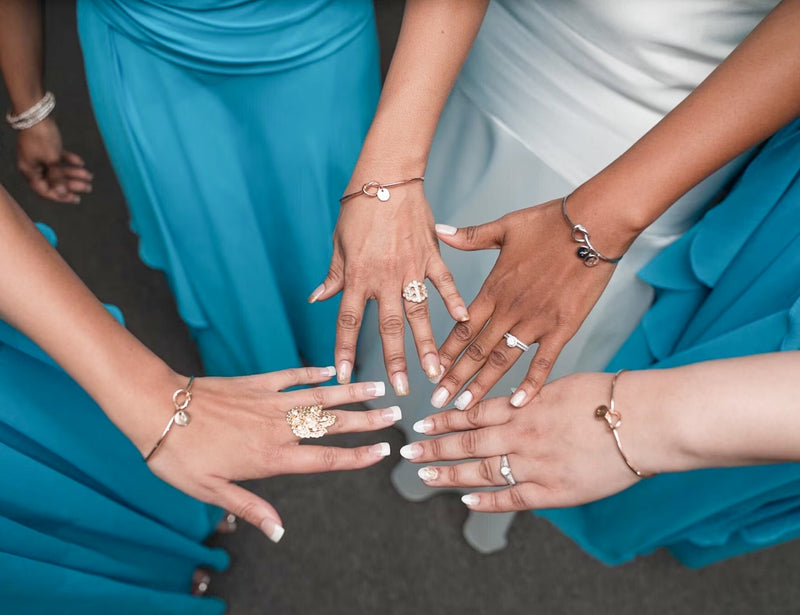 AC "Tie The Knot" Coin Initial Bracelet