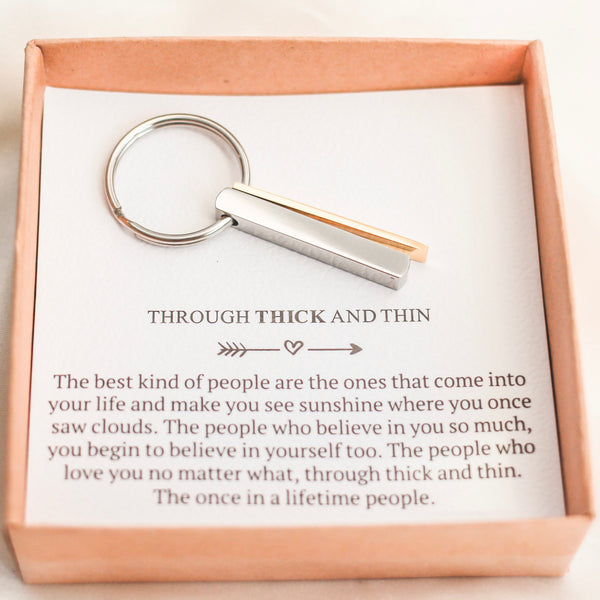 AC Through Thick and Thin Keychain