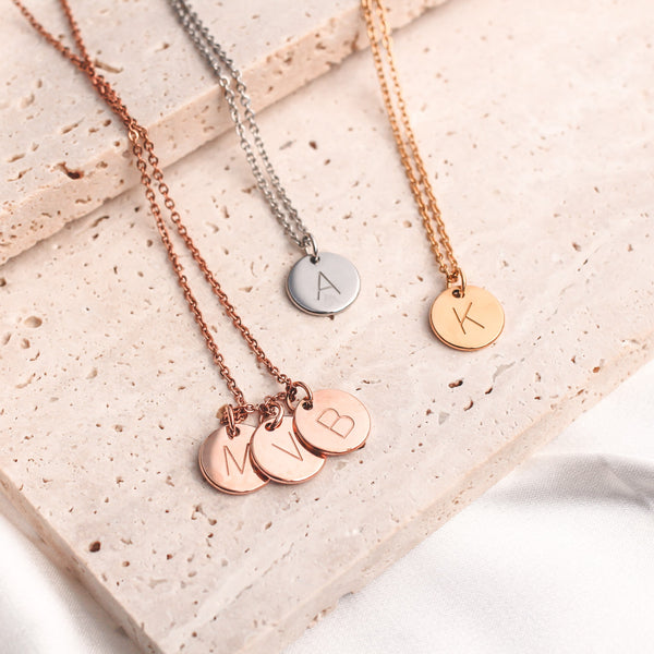 AC Initial Charm Necklace