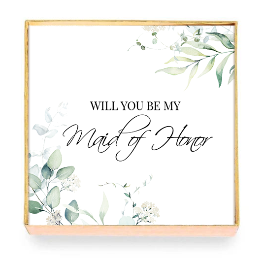 Maid of Honor Card with Box